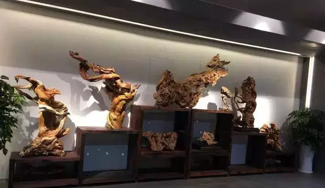 崖柏根雕展览